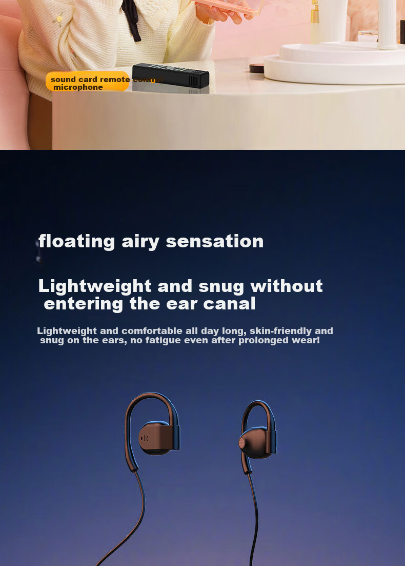 Cuckoo G16 New Open-Style Live Streaming Sound Card Set with Headphones and Microphone All-in-One Wireless Neckband Singing Device for Influencers 5