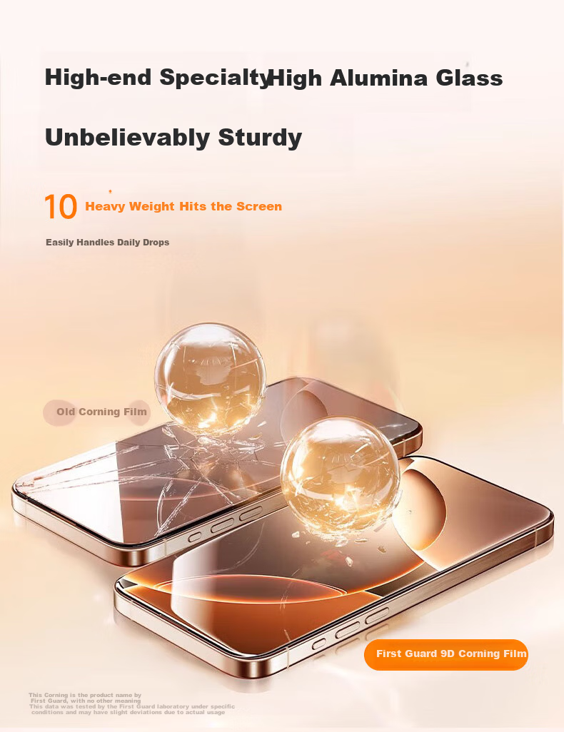DIVI Dust-Free Case Instant Adhesive iPhone 16 Pro Max Tempered Glass Screen Protector Full Coverage Anti-Drop Anti-Fingerprint Smooth Touch 1 Piece 9