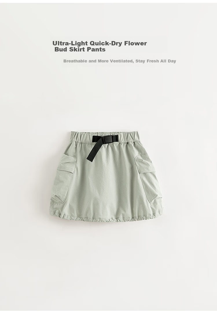 MARC&JANIE Quick-Dry Girls' Urban Outdoor Flower Bud Skirt Shorts Children's Spring Summer 250261 1