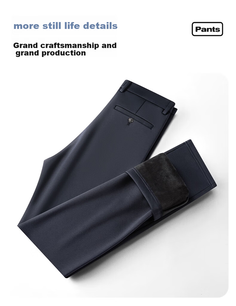 Pierre Cardin Breathable Wrinkle-Resistant Men's Summer Business Formal Straight Casual Trousers Dark Gray 33 15