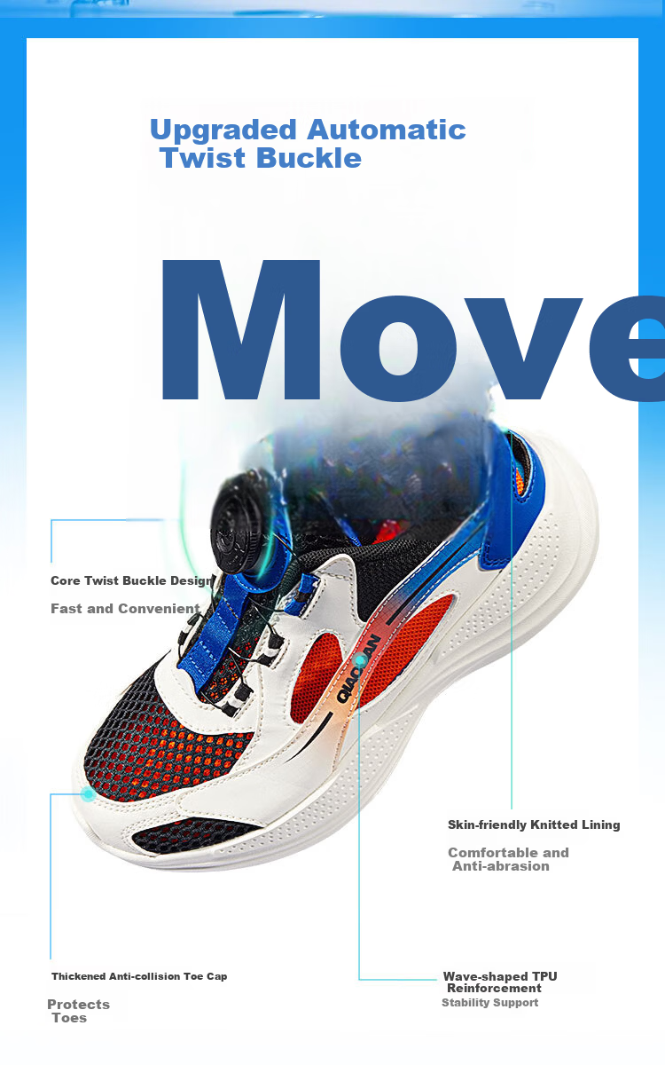 QIAODAN Boys' Running Shoes, Big Kids Summer Cage Shoes, Children's Breathable River Tracing Sports Shoes, QIAODAN White/Liquid Silver, Size 41 7