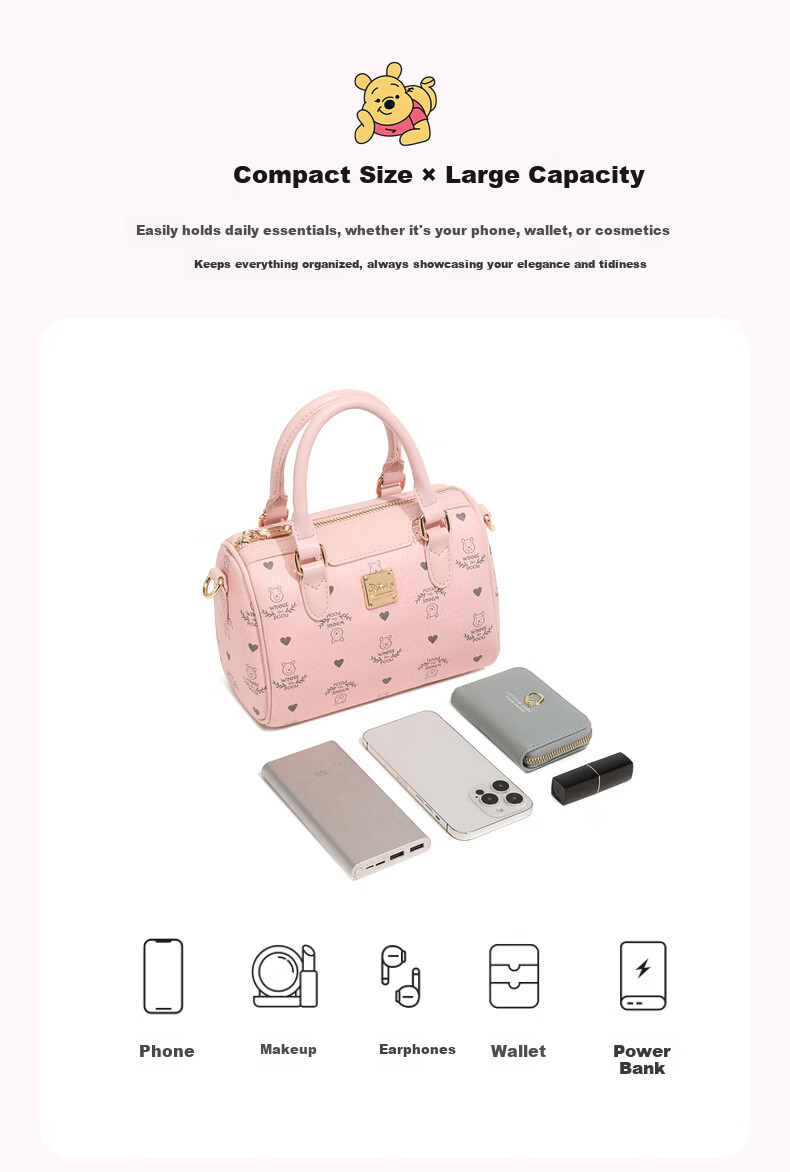 Disney Women's Bag Crossbody Bag High-End Niche 2026 New Handbag Shoulder Bag Cute Birthday Gift for Girls 7