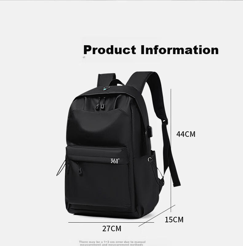 361° Men's Backpack 2025 New Lightweight Business Travel Large Capacity College Laptop Bag 4