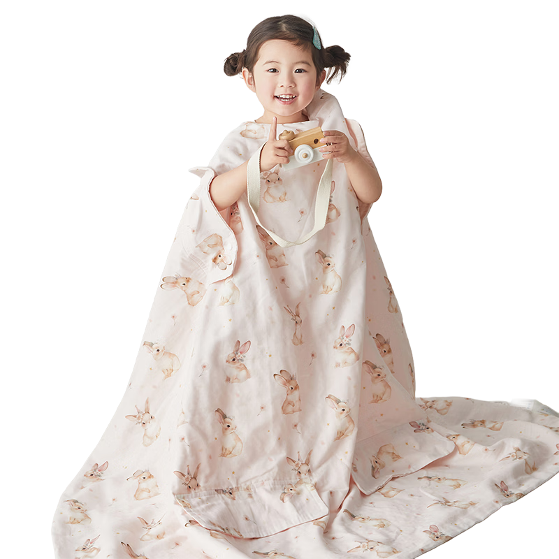 MUJI A-Class Baby Grade 100% Cotton Four-Layer Gauze Blanket Nap Towel Quilt Pure Cotton Children's Quilt 100*120cm