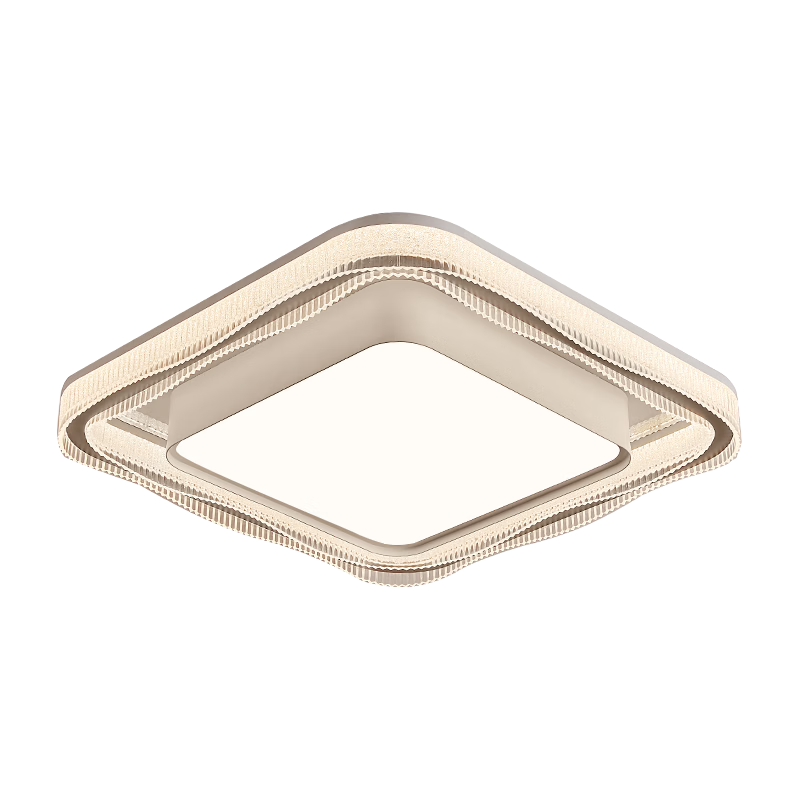 Foshan Lighting Ceiling Light Living Room Modern Simple Eye-Care LED Tri-Color Adjustable Platinum Crystal 54W