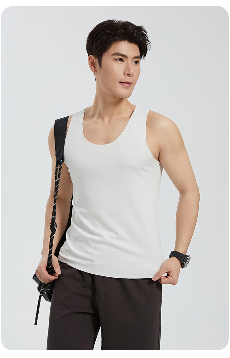 Langsha Modal Men's Sleeveless Breathable Undershirt Anti-Mite Sports Fitness Tank Top 2026 Summer New Arrival 22