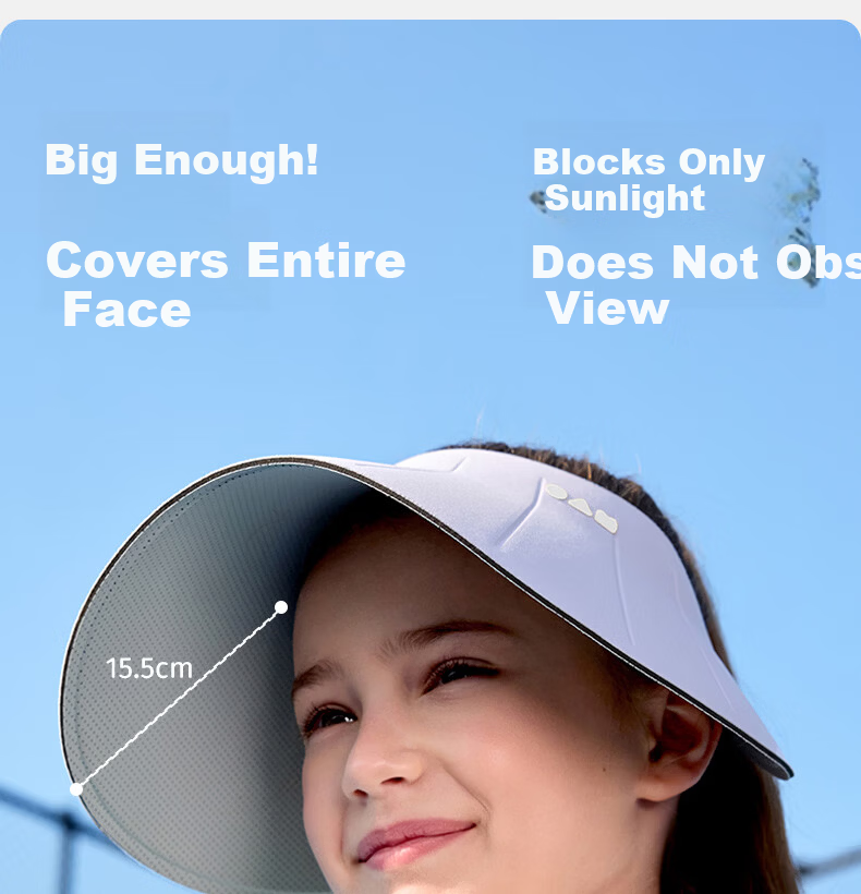 Lemon Baby Kids Sun Protection Hat Unisex Summer UV Protection Open-Top Sun Hat with Wide Brim 6