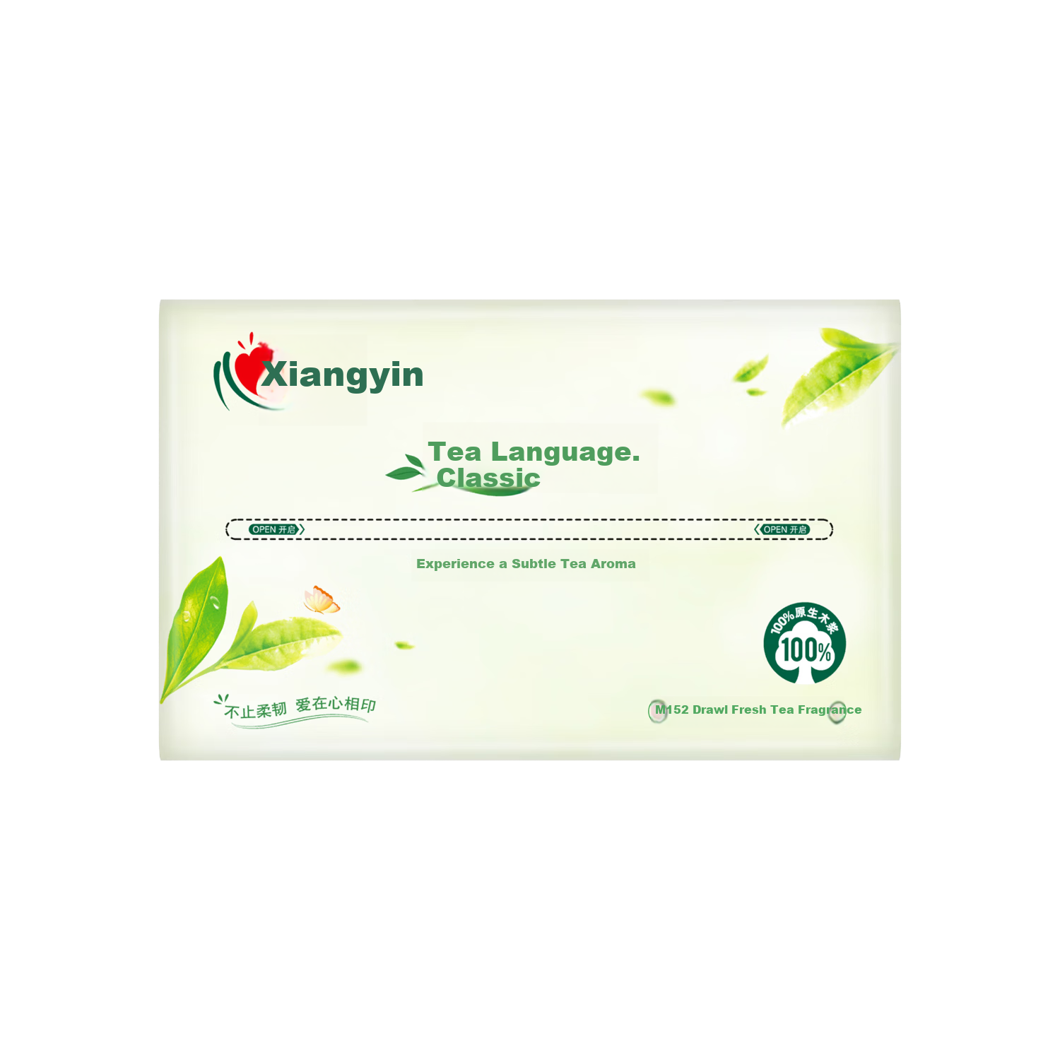 Mind Act Upon Mind Facial Tissues, Tea Language Series, 3-Ply * 152 Sheets * 3 Packs, DT3152 (Formerly DT3200), New And Old Packaging Shipped Randomly