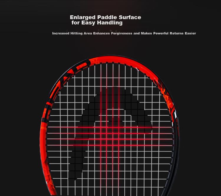 HEAD SPARK MX Tennis Racket Professional Beginner Training Carbon Composite Unisex Black Red with Tennis Grip and Vibration Dampener 7