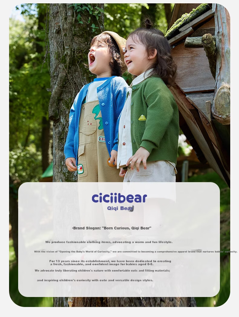 Ciciibear [Integrated Fleece Anti-Fade] Baby Denim Jeans Fleece-Lined Thickened Winter Cargo Pants Boys Children's Trousers 14