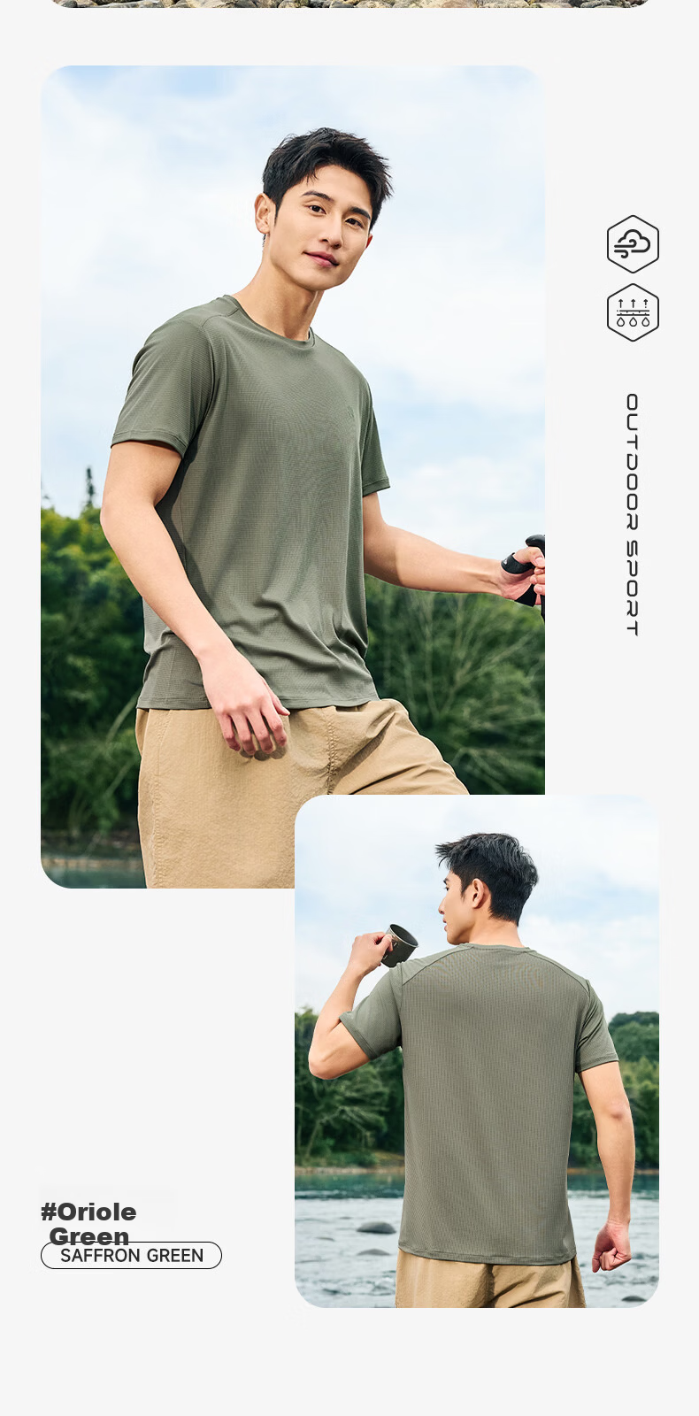 Jordan Men's Short Sleeve T-Shirt 2026 Summer Moisture-Wicking Quick-Dry Casual Workwear Sports Outdoor Top 12