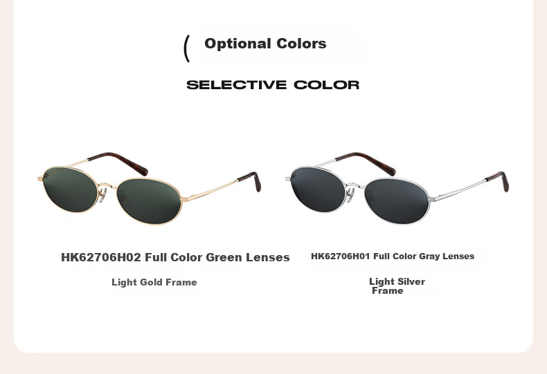Helen Keller Vintage Old Coin Style Metal Sunglasses UV Protection Fashion Polarized Sunglasses Men Women HK62706H01 9