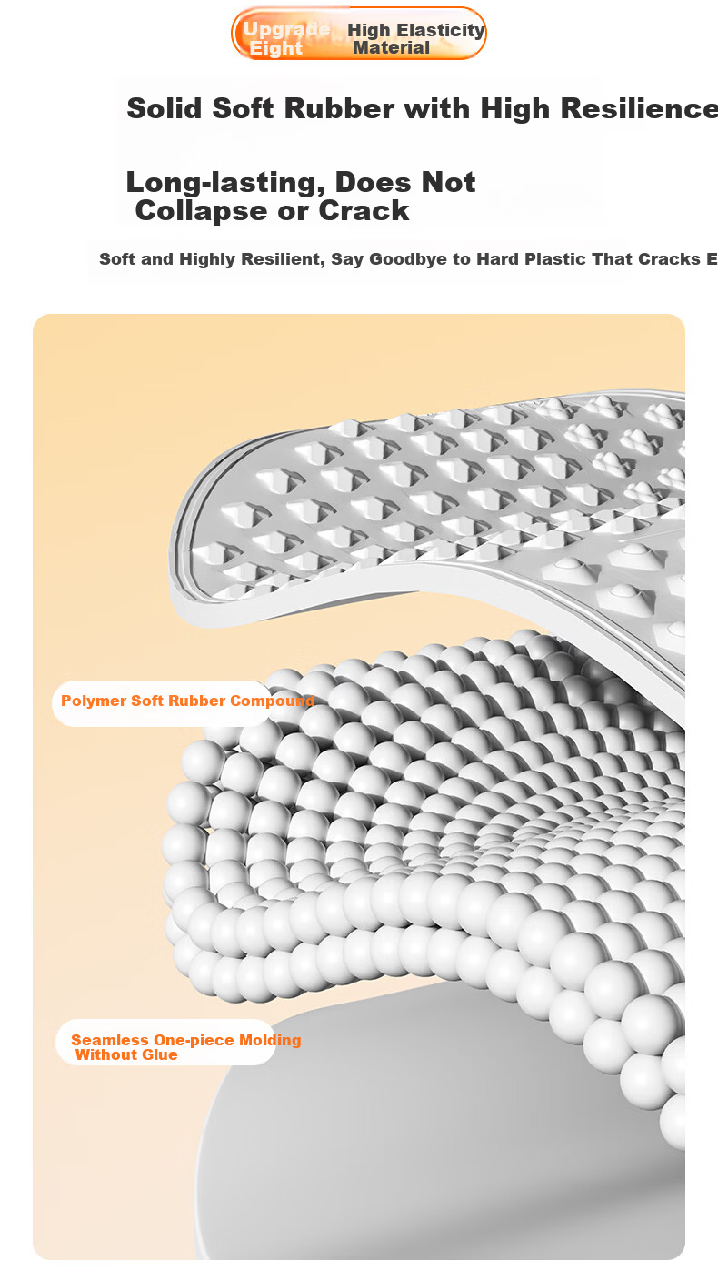 PEAK Five-Zone Soft Rubber Acupressure Foot Massage Mat Slow Running Foot Sole Acupoint Silicone Circulation Pad 19