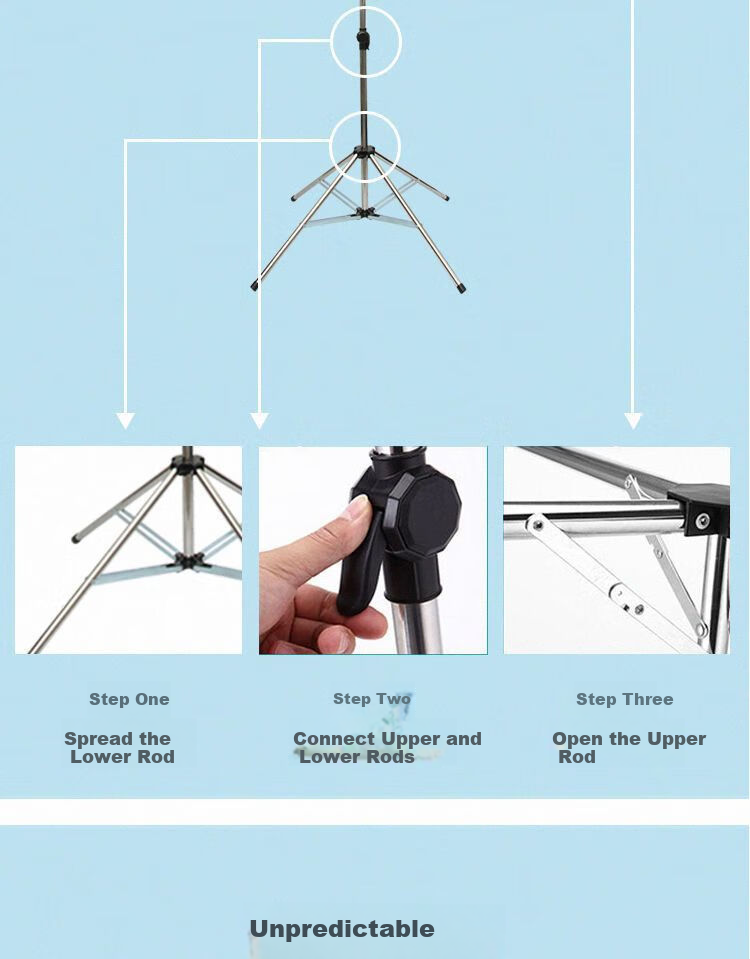 Baoyouni Multifunctional Floor-Standing Clothes Drying Rack for Balcony, Simple Indoor Clothes Hanger for Dormitory and Bedroom 10