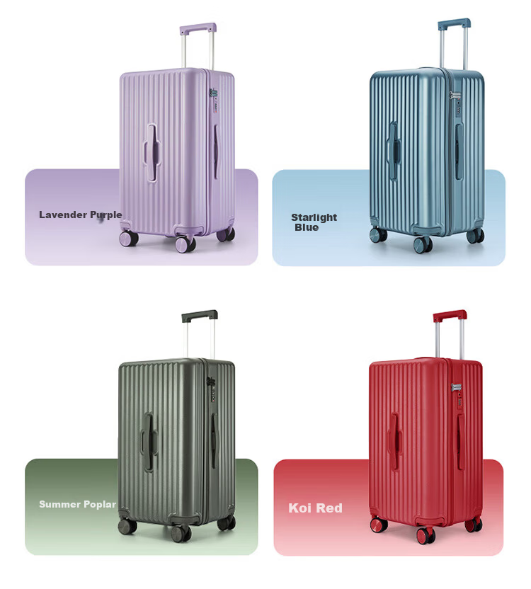 KALA·Y Luggage, 28-Inch Large Capacity Cube Suitcase, Trolley Case for Men And Women Students, Travel Case, Pure PC Password Lock Box 18