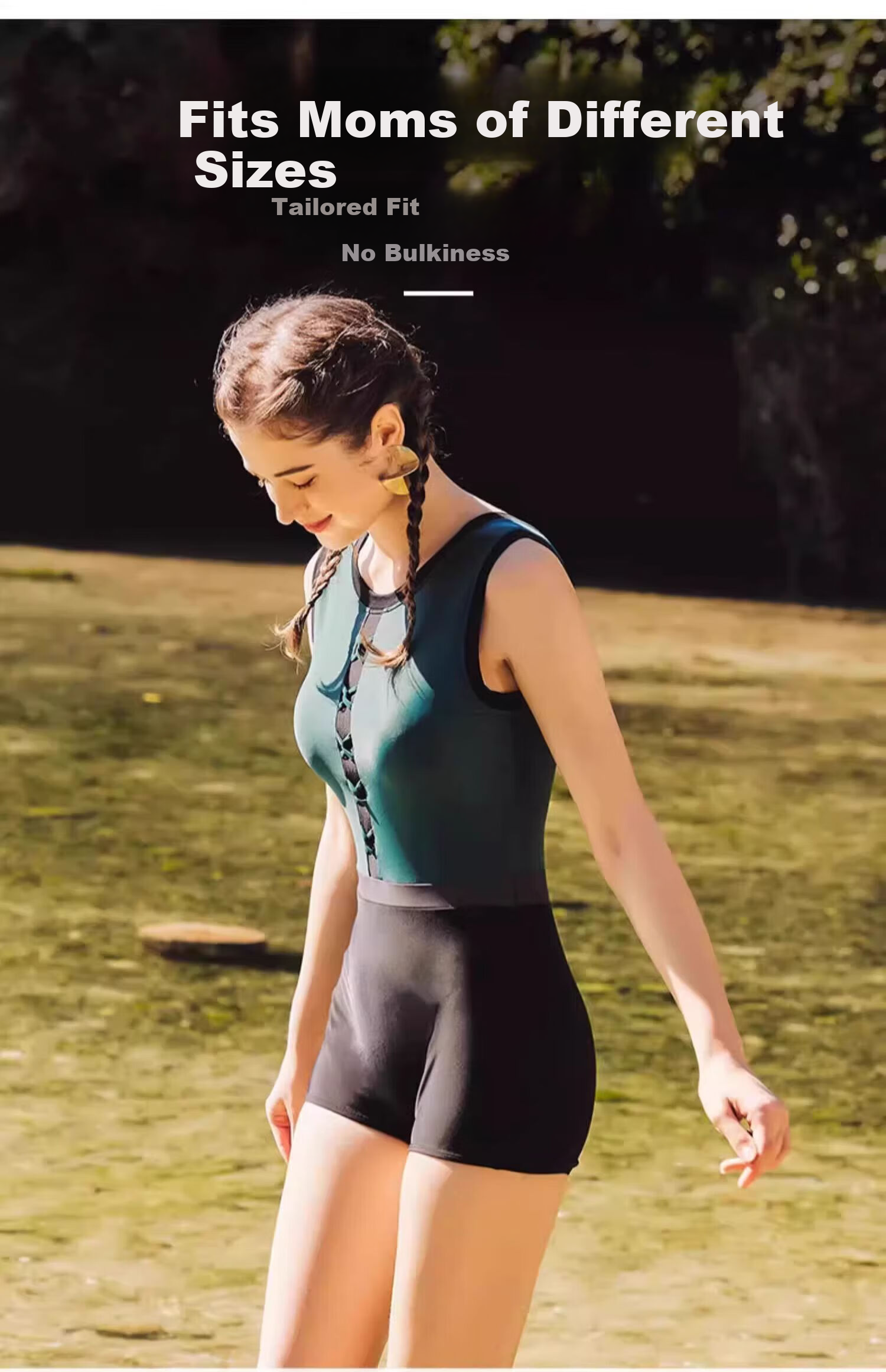 HEATWAVE Women's Swimsuit Summer 2025 New Sexy Black Hollow Strap Design L 30