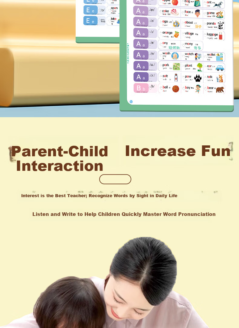 Lifang Beginner Grade 3 English Phonics Reading Sound Book Natural Spelling English Words Nursery Rhymes Story Machine 12