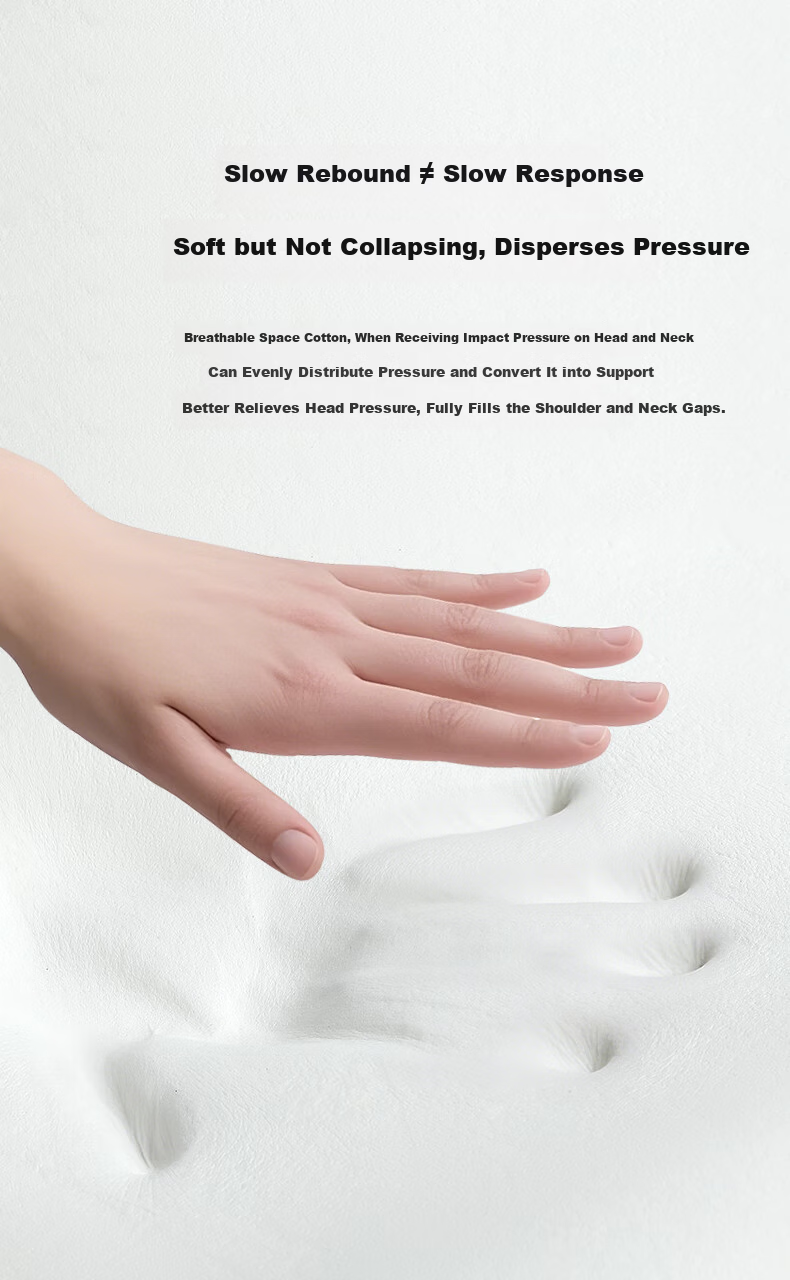 Aromas Pillow Class A Memory Foam Neck Support Pillow Tech Cloud Sense Pro+ Enlarged Wave Zoned Deep Sleep Pillow Core 5