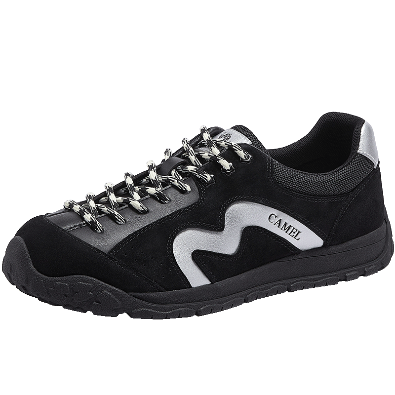 CAMEL Qingmang Training Shoes Men Casual Running Sneakers L16S577039 Black/Silver (Men's) Size 41