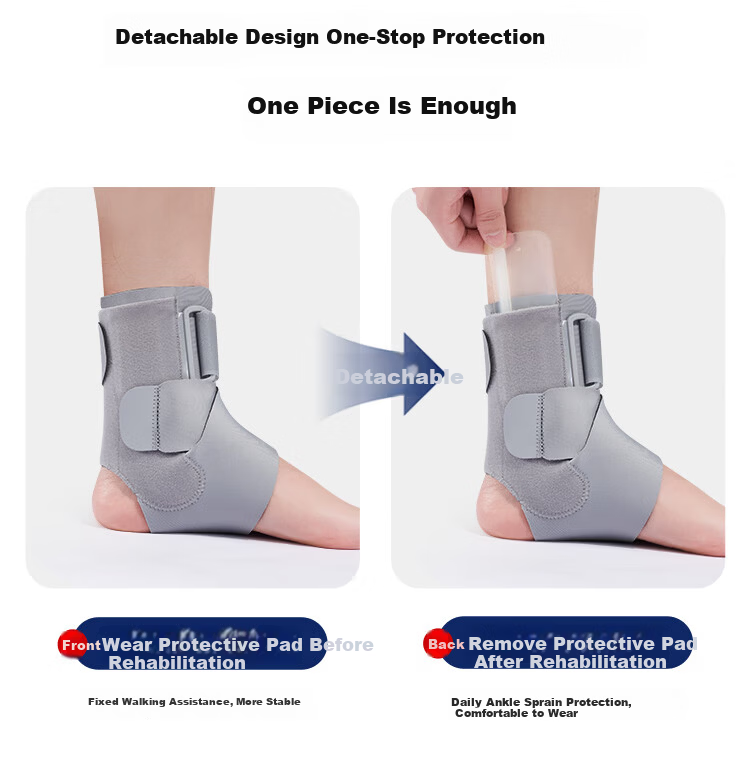 GALVARAN Ankle Brace Sprain Prevention Sturdy Support Joint Stabilizer Unisex Sports Protective Sleeve Fracture Guard [M] 4