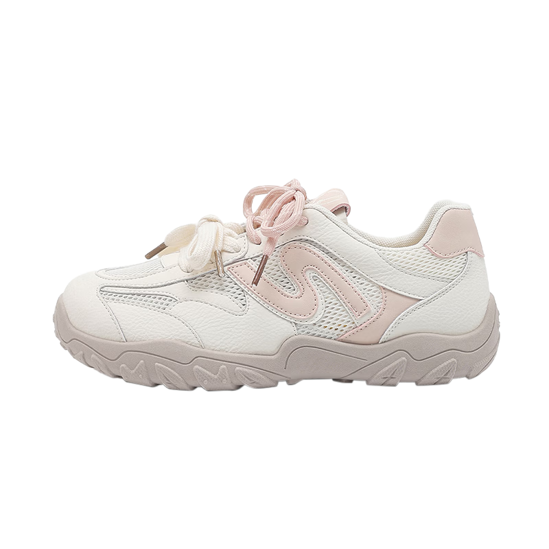 La Chapelle Women's Summer New Mesh Walking Hiking Shoes Women's White Breathable Non-Slip Outdoor Sports Shoes