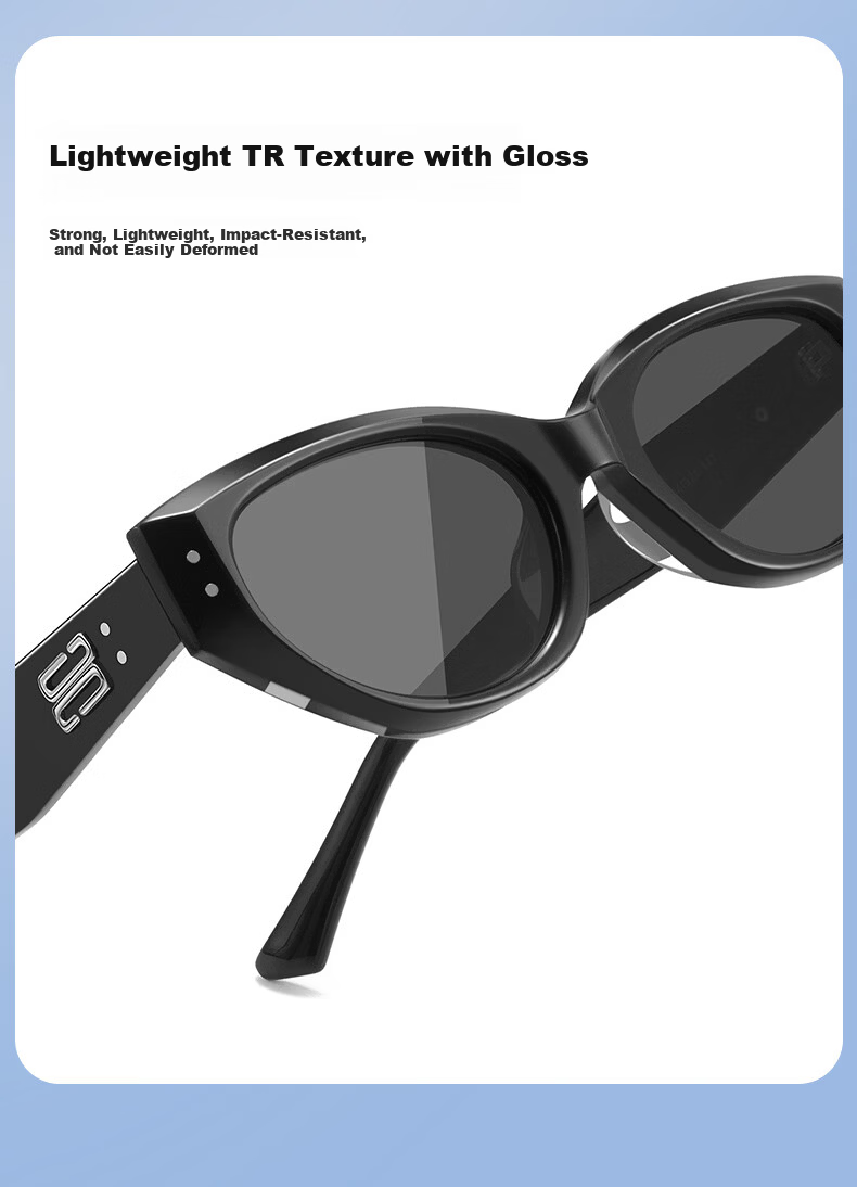 CAPONI Cat Eye Polarized Sunglasses for Women Curved UV Protection Driving Sun Glasses Premium Style 12
