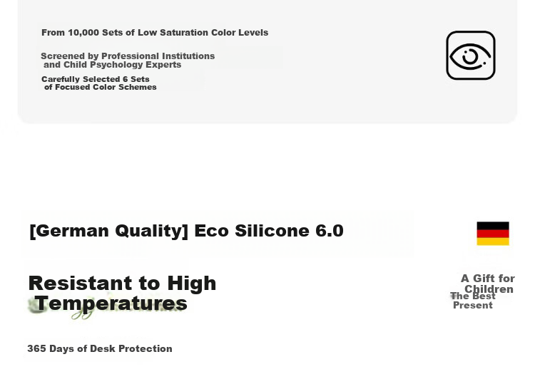 Zichen [Ecological Silicone] Eye Protection Desk Pad for Students' Study Desk, Writing Table, Office Desk, Computer Desk Surface Protection Mat 27