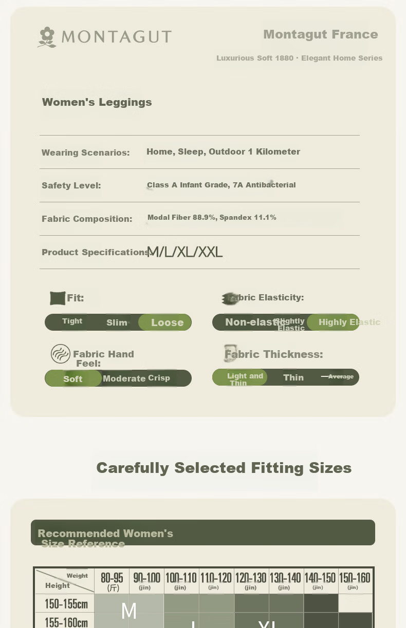 Montagut Modal Women's Home Sleep Shorts Loose Fit Summer Thin Safety Ice Silk Cooling Mid-Length Pants 6