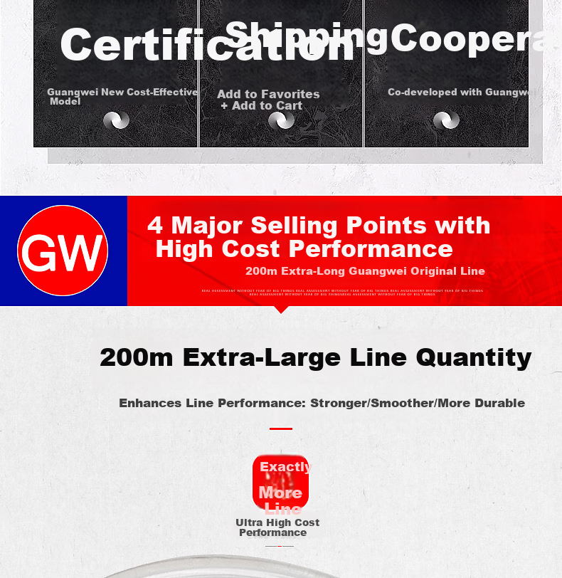 GWGW No.3 200m Black Spider Ultra-Soft Non-Tangling Fishing Line High Tensile Strength Competitive Fishing Line Fishing Gear Accessory 3