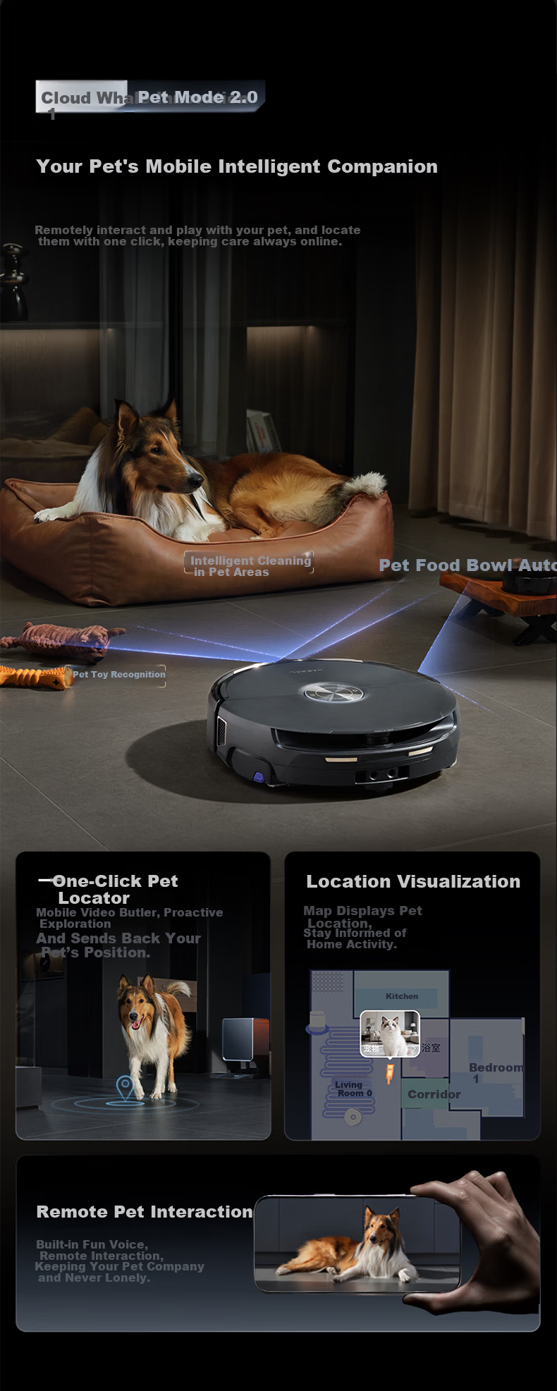 Cloud Whale【Price Protection 618】Xiaoyao 003 Robot Vacuum Cleaner 3-in-1 Sweeping and Mopping Automatic Cleaning Fully Intelligent Self-Maintenance Home Use Hot Water Track Washing and Drying Floor Cl 9