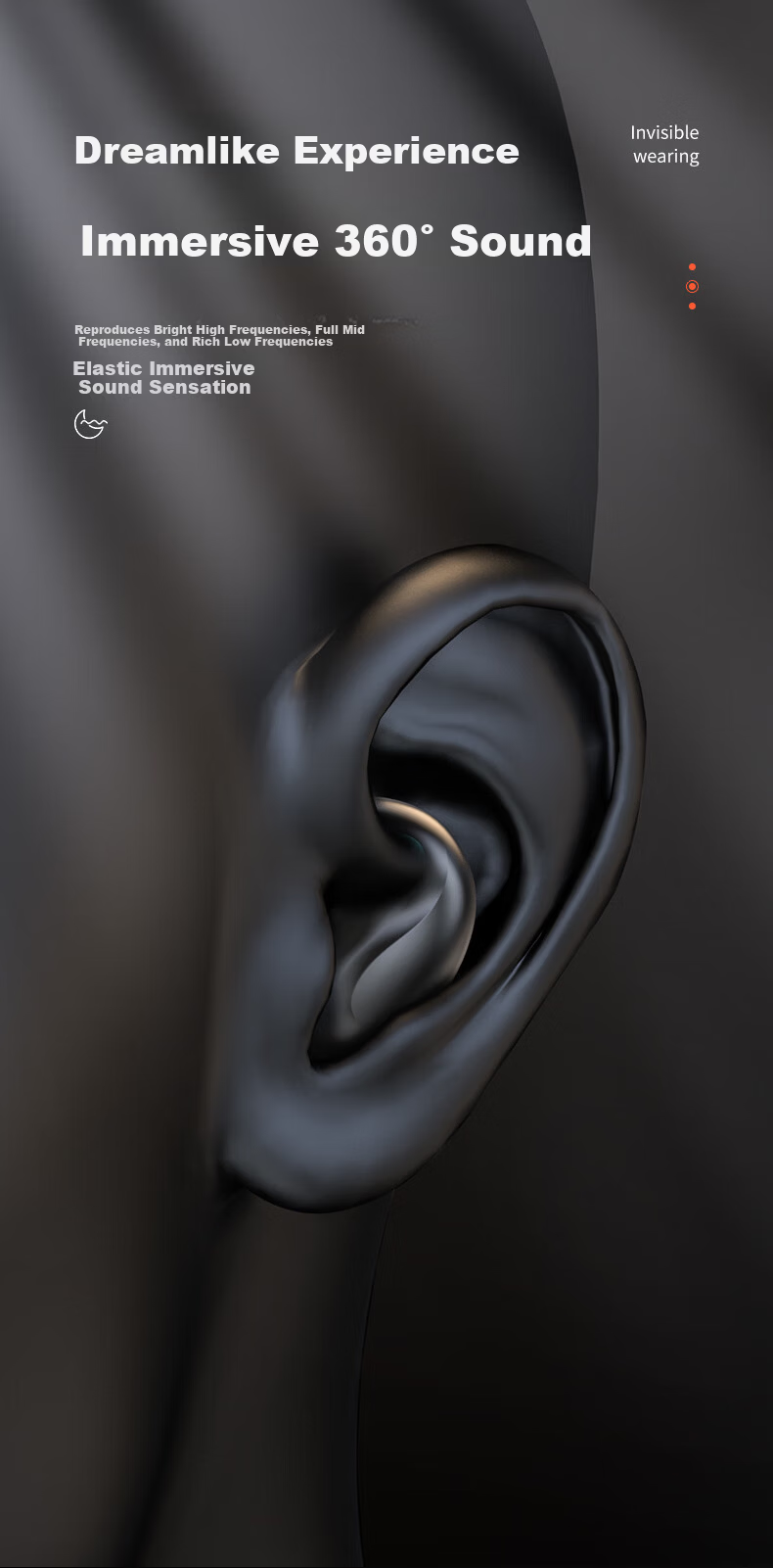 Bkayp Sleep Bluetooth Earphones Wireless Long Battery Life High-Quality Sound Noise Cancelling Semi-In-Ear Ultra-Thin Side-Lying Comfortable Compatible with Apple iPhone 17 Huawei Vivo Xiaomi Samsung 6