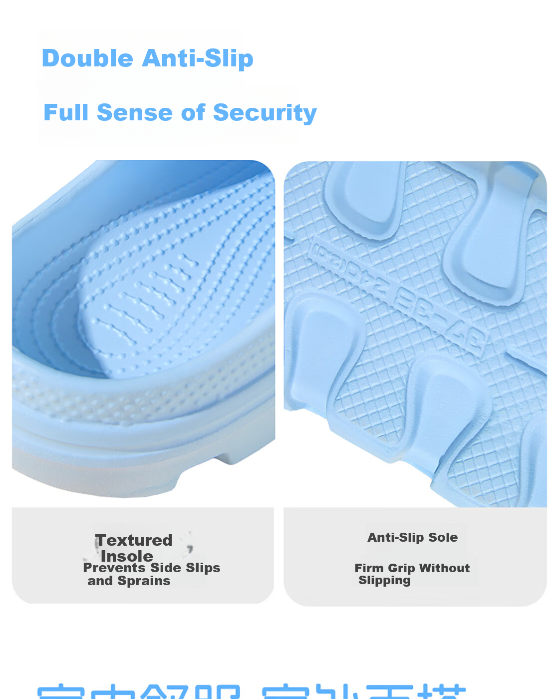 MINISO Colorful Ocean Series Perforated Slippers, Blue, Size 37-38 4