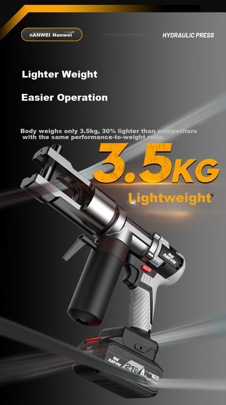 Nanwei Lithium Battery Hydraulic Cable Wire Terminal Copper Lug Crimping Pliers 5.0-240 3