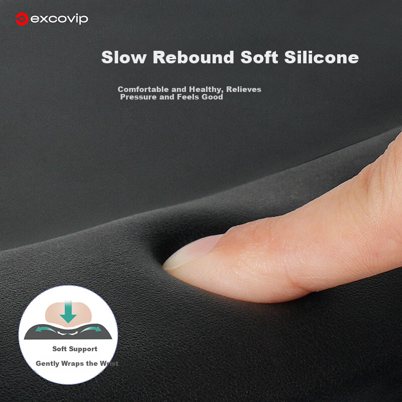 EXCO Leather Mouse Pad Wrist Rest Silicone Wrist Support Waterproof Leather Business Wrist Support Computer Office Gaming Desk Mat Large Wrist Pad 0530 7
