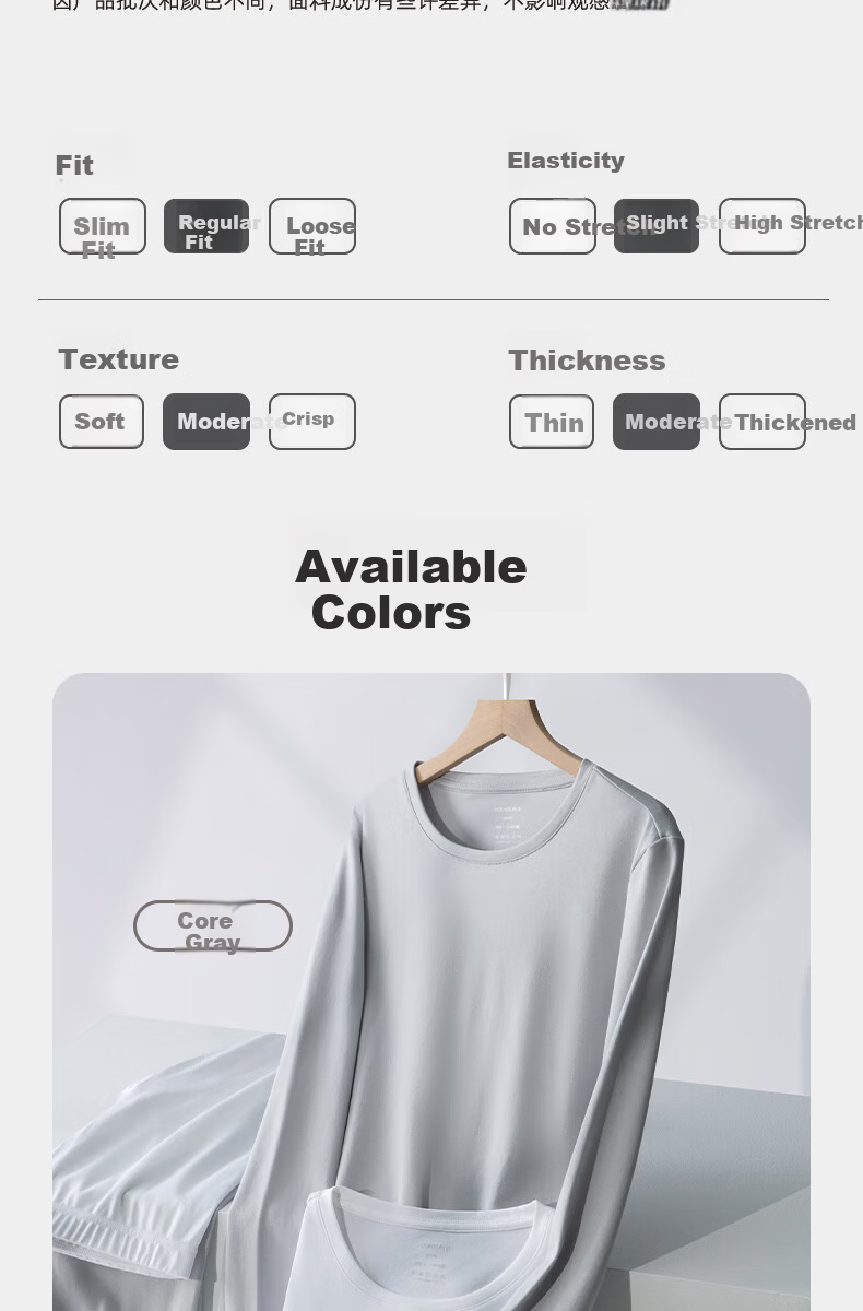 Yiershuang [80s 100% Pure Cotton] Premium Thermal Underwear Set for Women, Crew Neck Autumn Top and Bottom Gift Box Set 18