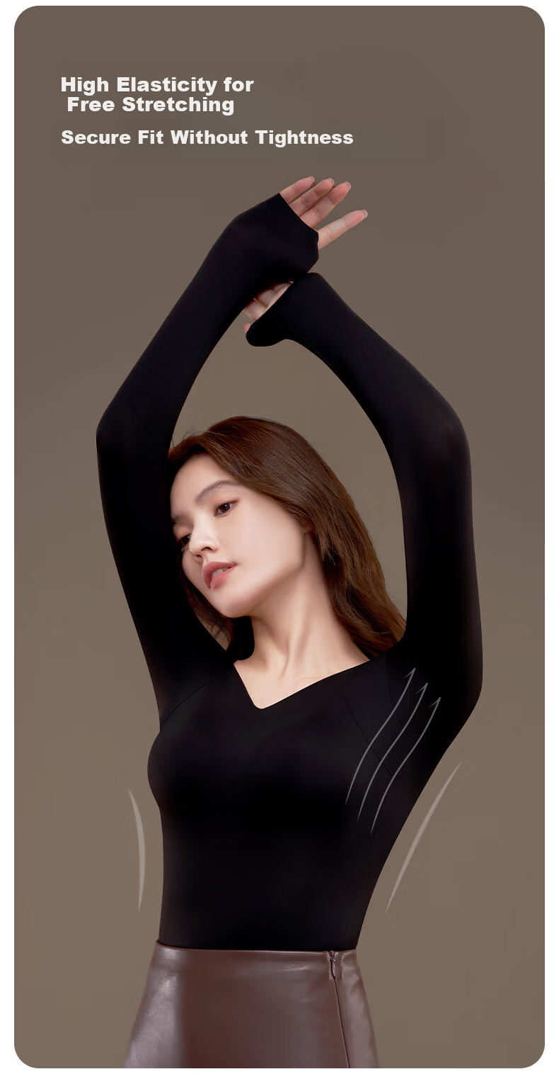 Herbal Original Color Padded Thermal Underwear for Women Autumn Top and Bottom Camellia Essential Oil Base Layer Seamless Spring 2026 New Edition 9