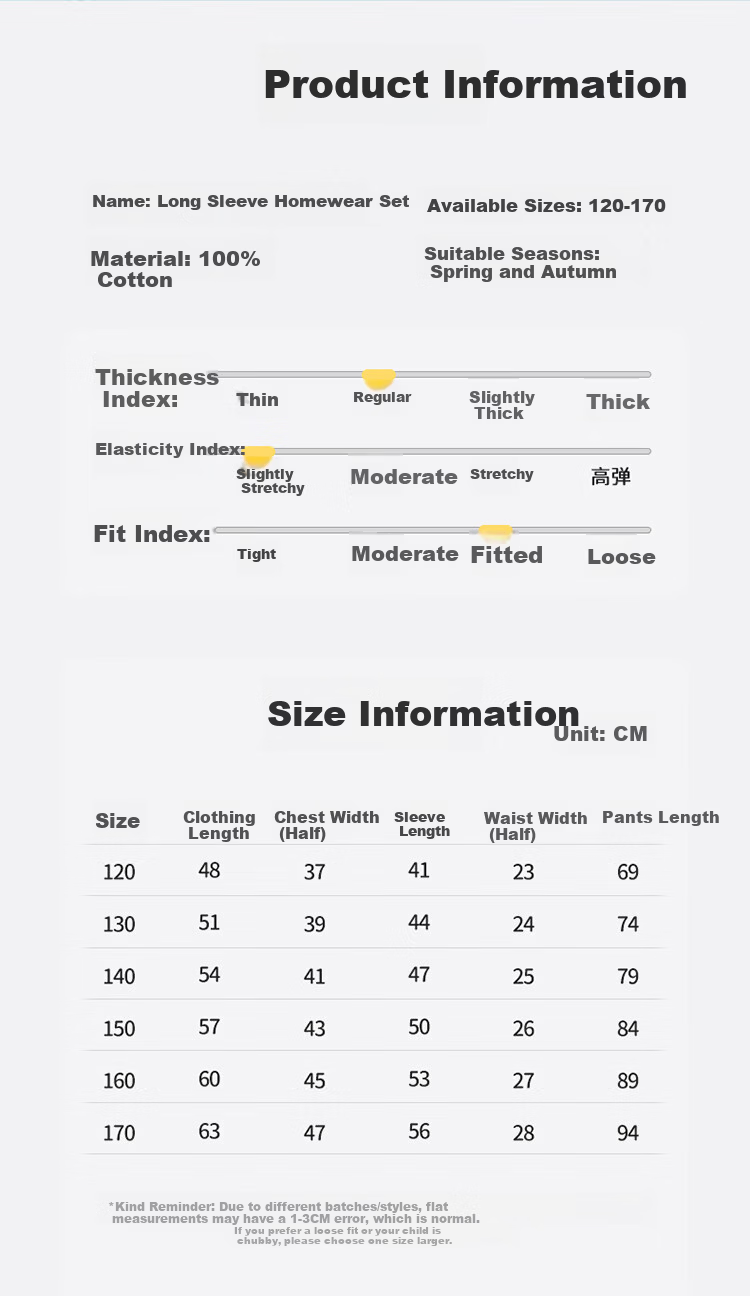 Hongdou Kids Pajamas Class A Set Pure Cotton Antibacterial Underwear Large Boys Teen Junior High School Student Homewear Set 8