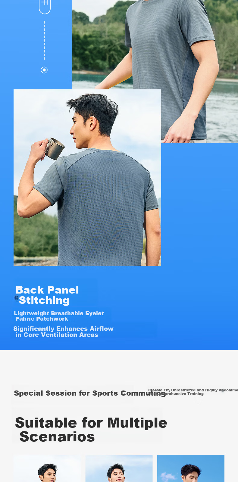 Jordan Men's Short Sleeve T-Shirt 2026 Summer Moisture-Wicking Quick-Dry Casual Workwear Sports Outdoor Top 4
