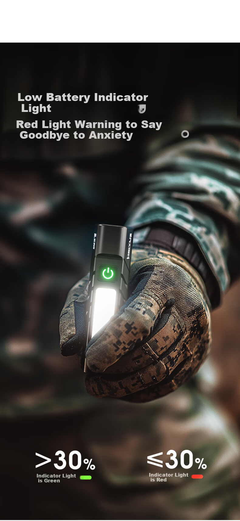 LEM Flashlight Strong Light Rechargeable Small Portable Mini Student Home Outdoor Patrol Durable Magnetic Laser Work Light 12