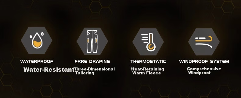 CAMEL [Wang Junkai Edition] Outdoor Ski Pants Men Fleece Lined Warm Water-Repellent Loose Work Pants Women 1684 4