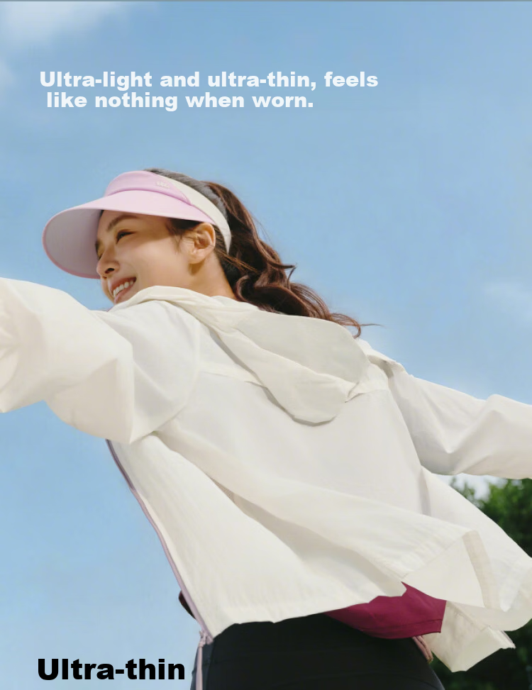 Beneunder Women's Lightweight Water-Repellent Portable Breathable UV Protection Sunscreen Jacket TS402 Sand Apricot Coffee L 8