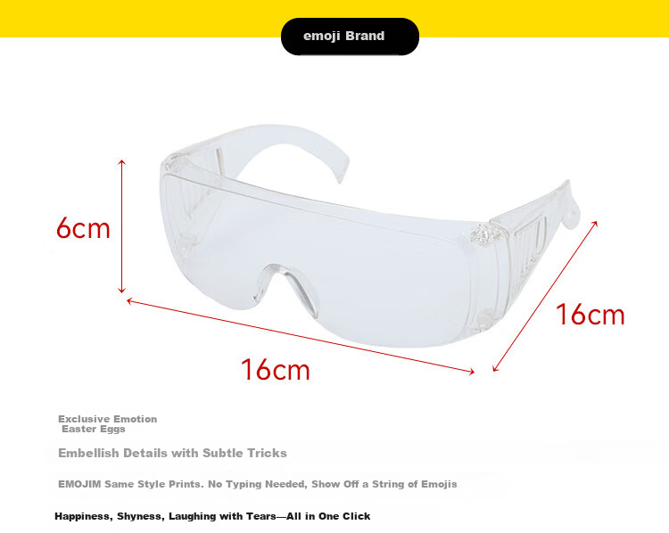 Mashifu Anti-Fog Safety Goggles Industrial Cutting Protective Glasses Laboratory Chemical Splash Protection Windproof Dustproof Eyewear with Louver Anti-Fog Design, 1 Piece 4
