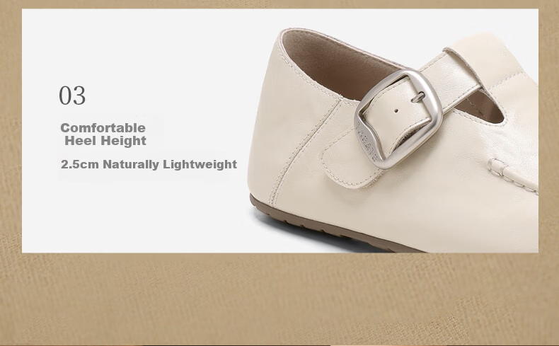 St&Sat Genuine Leather Loafers for Women, 2026 New Summer Style, Full-Coverage Retro Versatile Slip-On Soft-Soled Comfortable Commuter Birkenstock Shoes 8