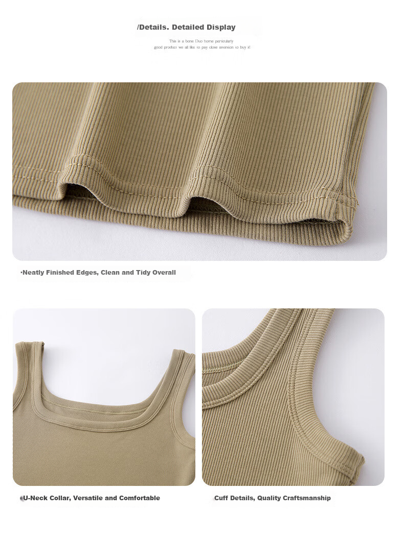 Langsha American Style Wide Shoulder Strap Tank Top Women's Inner Wear 2026 New Versatile Breast Coverage Slim Fit Simple Shirt 12