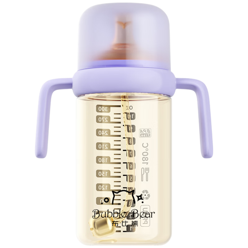BUBBLE BEAR PPSU Direct Drinking Baby Bottle 6+ Months Anti-Colic Anti-Choking Training Cup Straw Sippy Cup for Babies