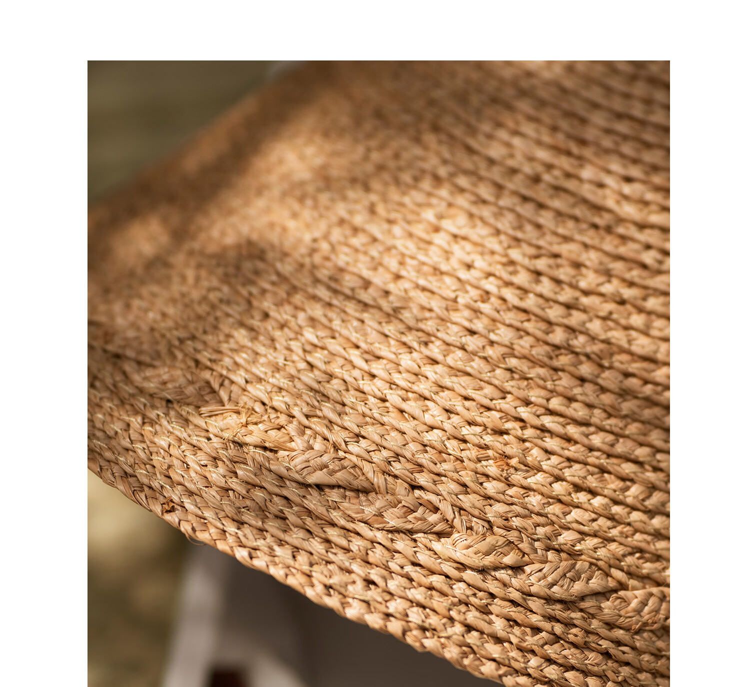 FANCET Women's Summer Open-Top Breathable Hand-Crocheted Raffia Sun Hat Wide Brim UV Protection Sunshade Hat 9