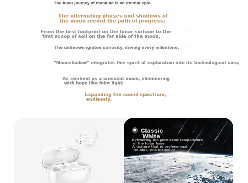 IKF Moonlight [LDAC Sound Quality] Bluetooth Clip-On AI Translation Earphones Wireless Open Bone Conduction Head Tracking Sports 2026 New Model Athens Black 10