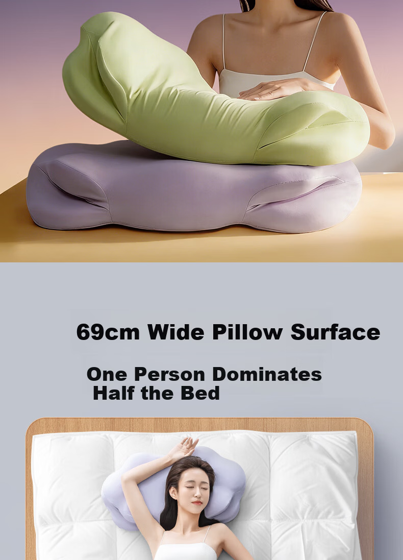 SleepHero Deep Sleep Cloud Pillow Adult Cervical Spine Special 80D Space Memory Foam Low Profile 7/10cm [Gift Box] 14