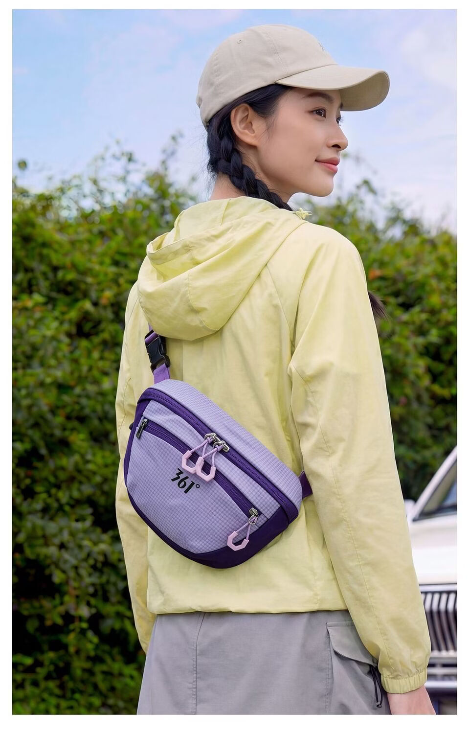 361° Women's New Dopamine Sports Crossbody Bag Outdoor Lightweight Large Capacity Chest Bag Casual Versatile Phone Bag 3