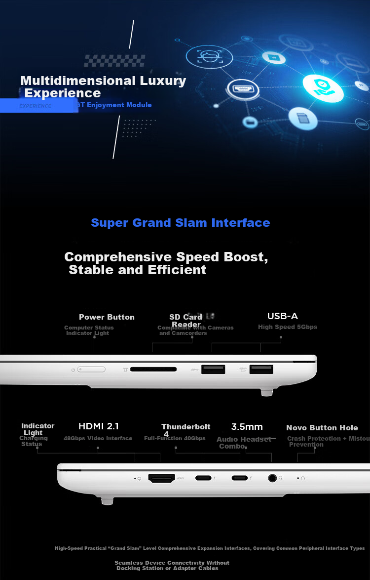 Lenovo Xiaoxin Pro16GT AI Ultra-thin Laptop Intel Core 3rd Gen Ultra5-338H 32GB 1TB 2.8K 120Hz OLED National Subsidy 15